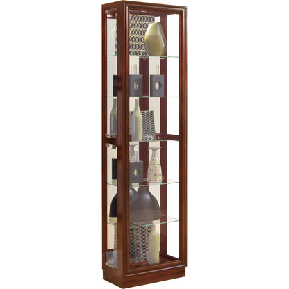 20'' Wide Hardwood Cherry Curio Display Cabinet by Pulaski Furniture in cherry. Made from select hardwood solids, veneers in a traditional style.