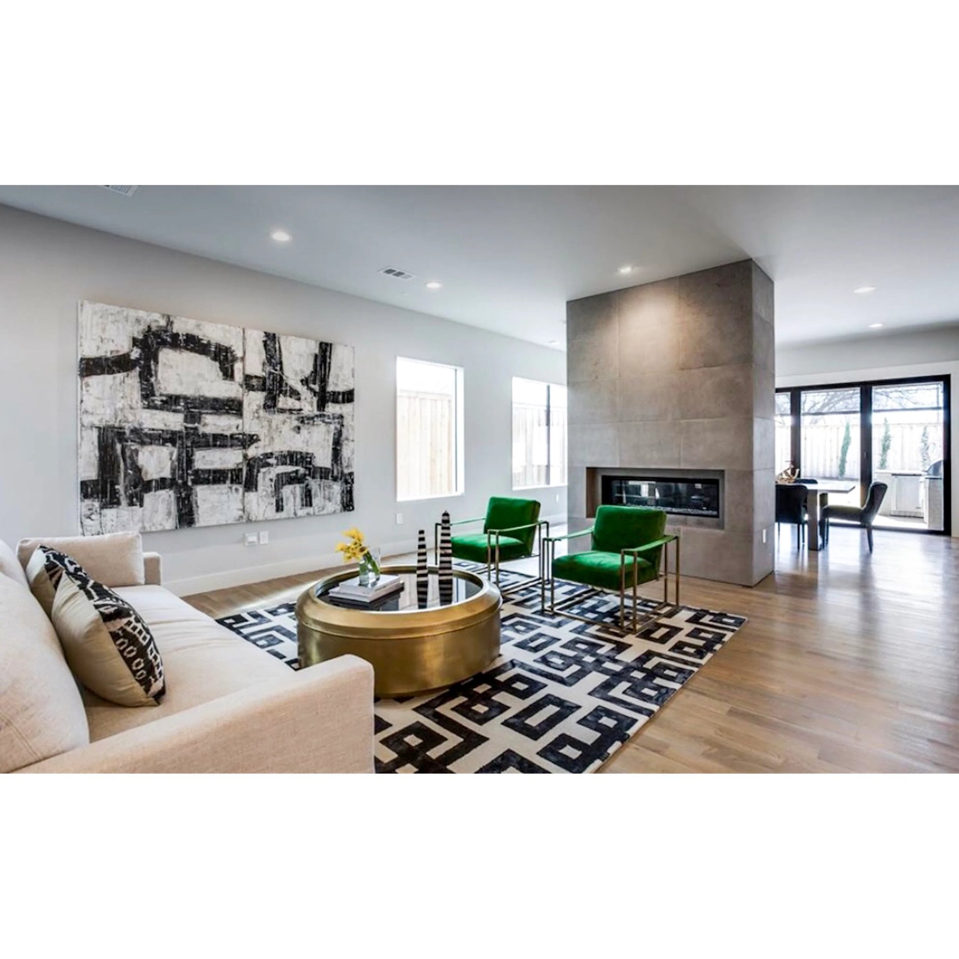 Lorrain Geometric Rug - 8568F by Feizy in ivory, black. Made from wool in a unique style.