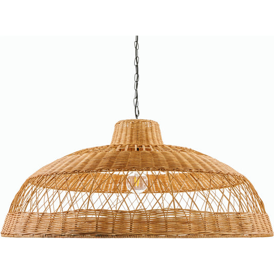 Radiant Pendant - 500600 by Livabliss in fixture: dark brown, cord: black and paintedpaintedcoloredpainted. Made from rattan in a cottage & farmhouse style.