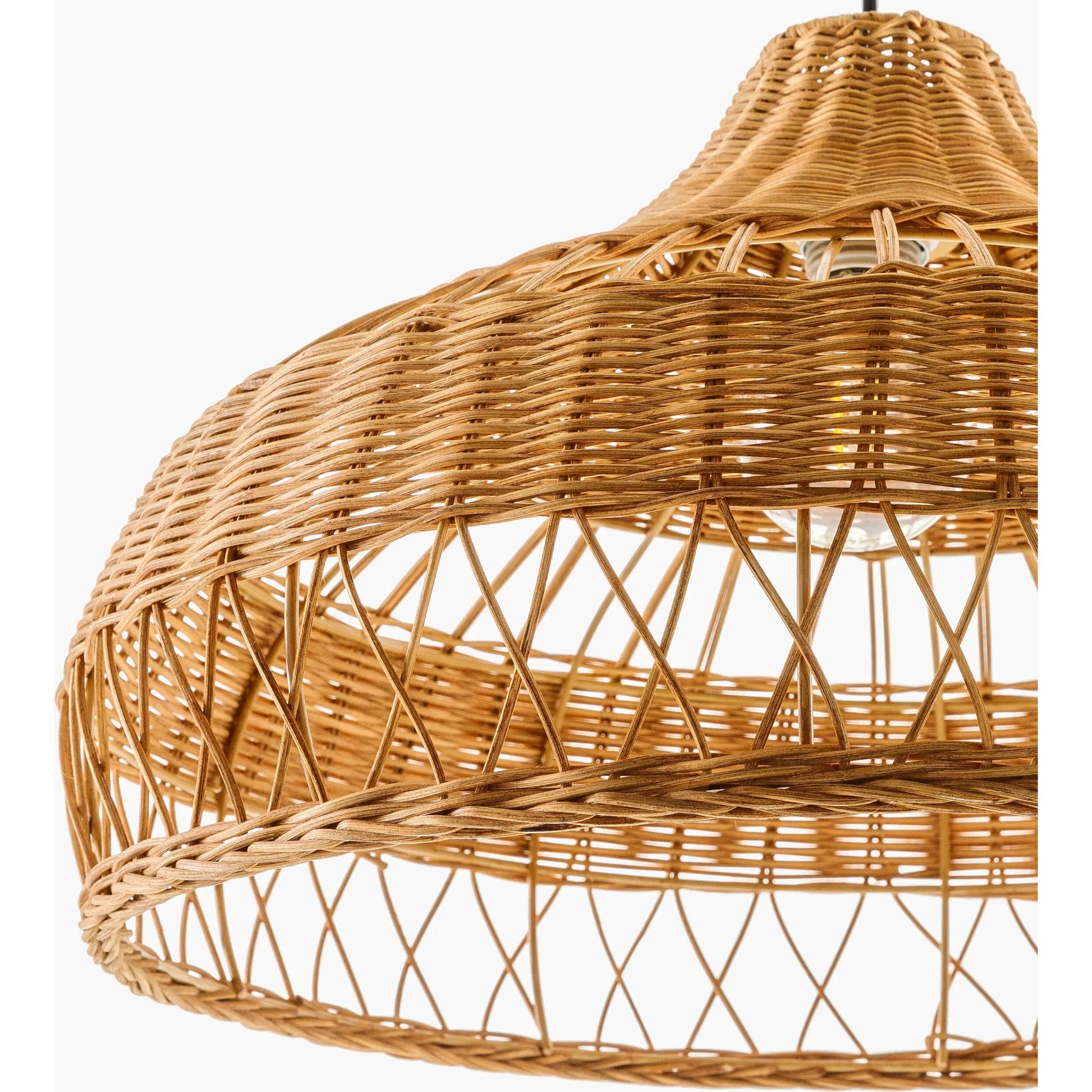 Radiant Pendant - 500603 by Livabliss in fixture: dark brown, cord: black and paintedpaintedcoloredpainted. Made from rattan in a cottage & farmhouse style.