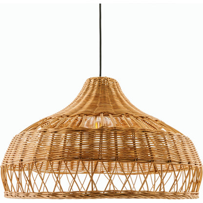 Radiant Pendant - 500603 by Livabliss in fixture: dark brown, cord: black and paintedpaintedcoloredpainted. Made from rattan in a cottage & farmhouse style.