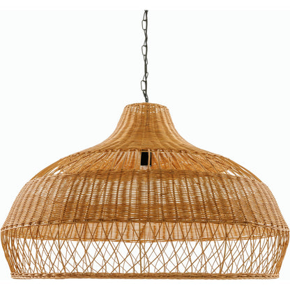 Radiant Pendant - 500603 by Livabliss in fixture: dark brown, cord: black and paintedpaintedcoloredpainted. Made from rattan in a cottage & farmhouse style.