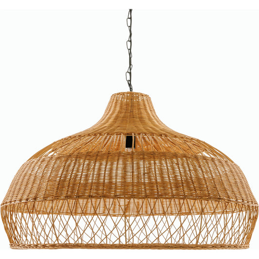 Radiant Pendant - 500603 by Livabliss in fixture: dark brown, cord: black and paintedpaintedcoloredpainted. Made from rattan in a cottage & farmhouse style.