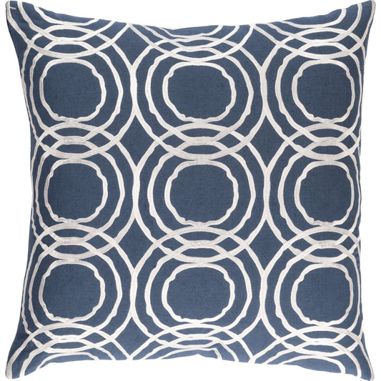 Ridgewood Pillow - 33347 by Surya. Made from 55% linen, 45% cotton in a modern style.