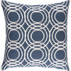 Navy, White / Down Feather / 18" x 18"