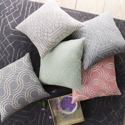 Ridgewood Indoor/Outdoor Pillow by Surya. Made from 55% linen, 45% cotton in a modern style.