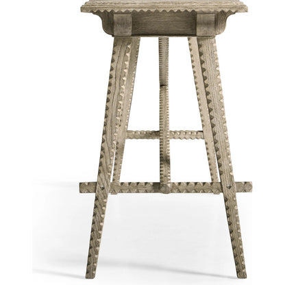 Stratford Console Table by Jonathan Charles in grey and greyed oak. Made from oak, oak veneer in a transitional style.
