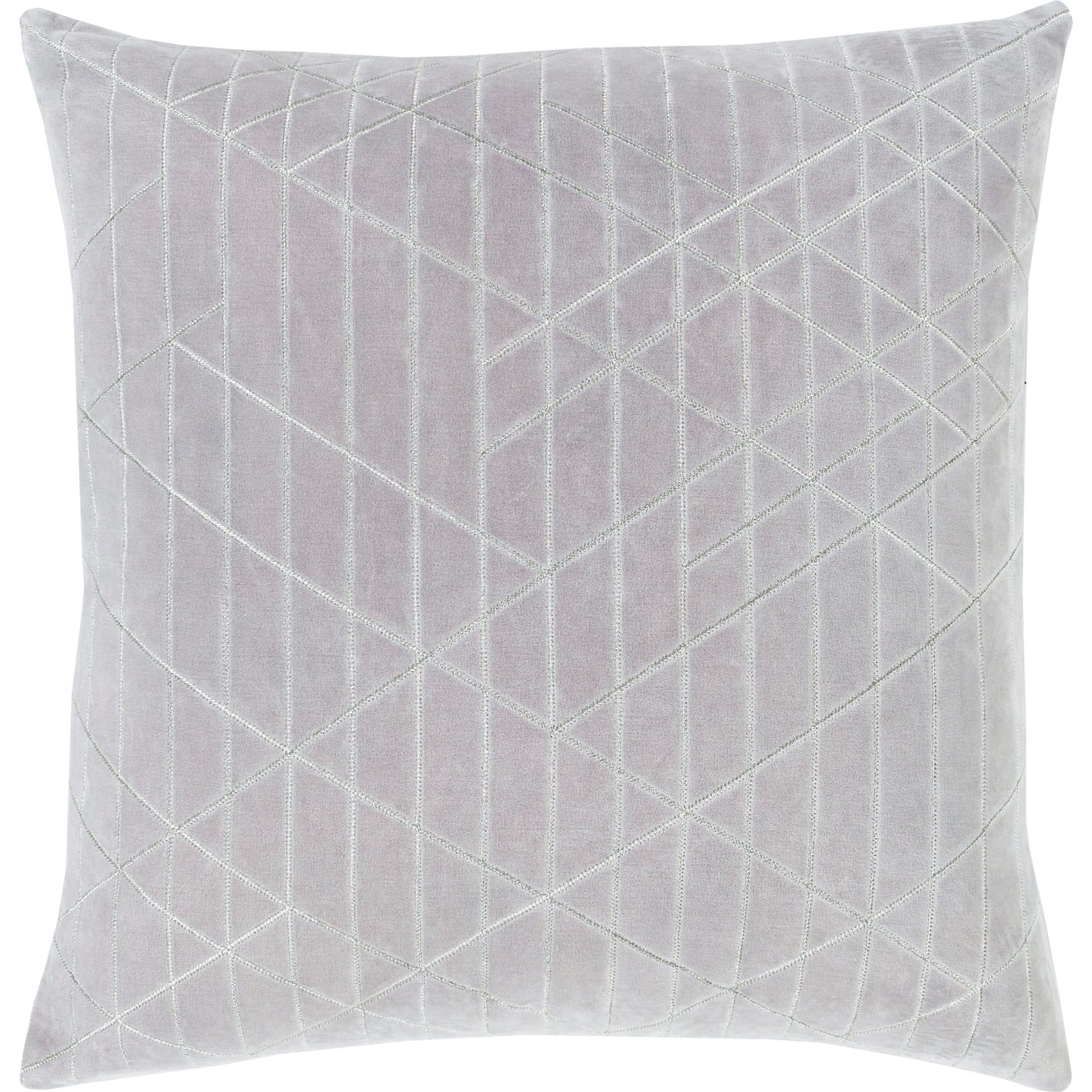 001 SI-2047826 | Primary Silo | Regan Pillow - 32157 by Surya in gray, metallic silver. Made from 100% cotton in a modern style.