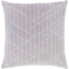 Medium Gray, Metallic - Silver / Down Feather / 22" x 22"