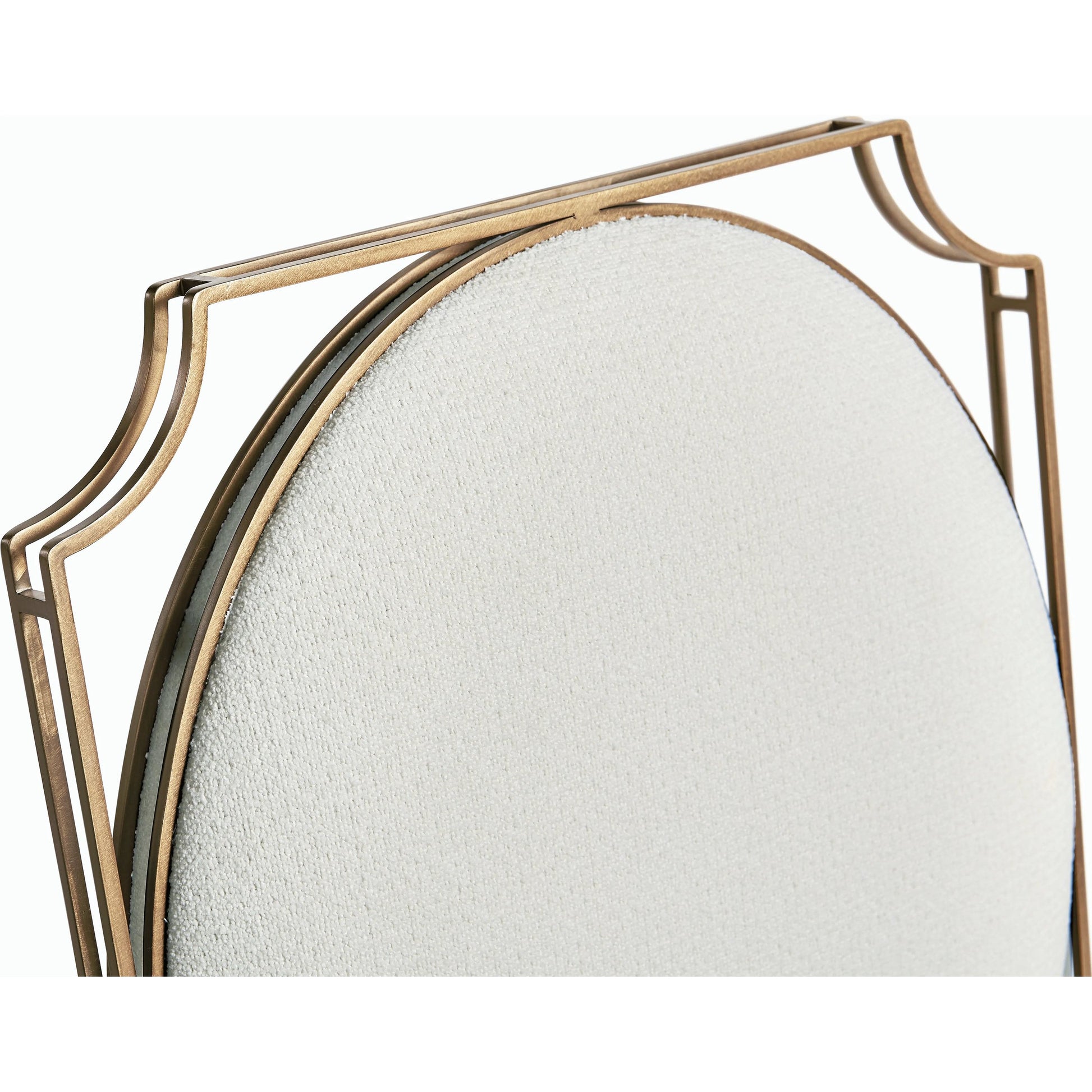 Xo Side Chair (Set of 2) by Jonathan Charles in beige and bronze. Made from stainless steel, foam, fabric in a traditional style.