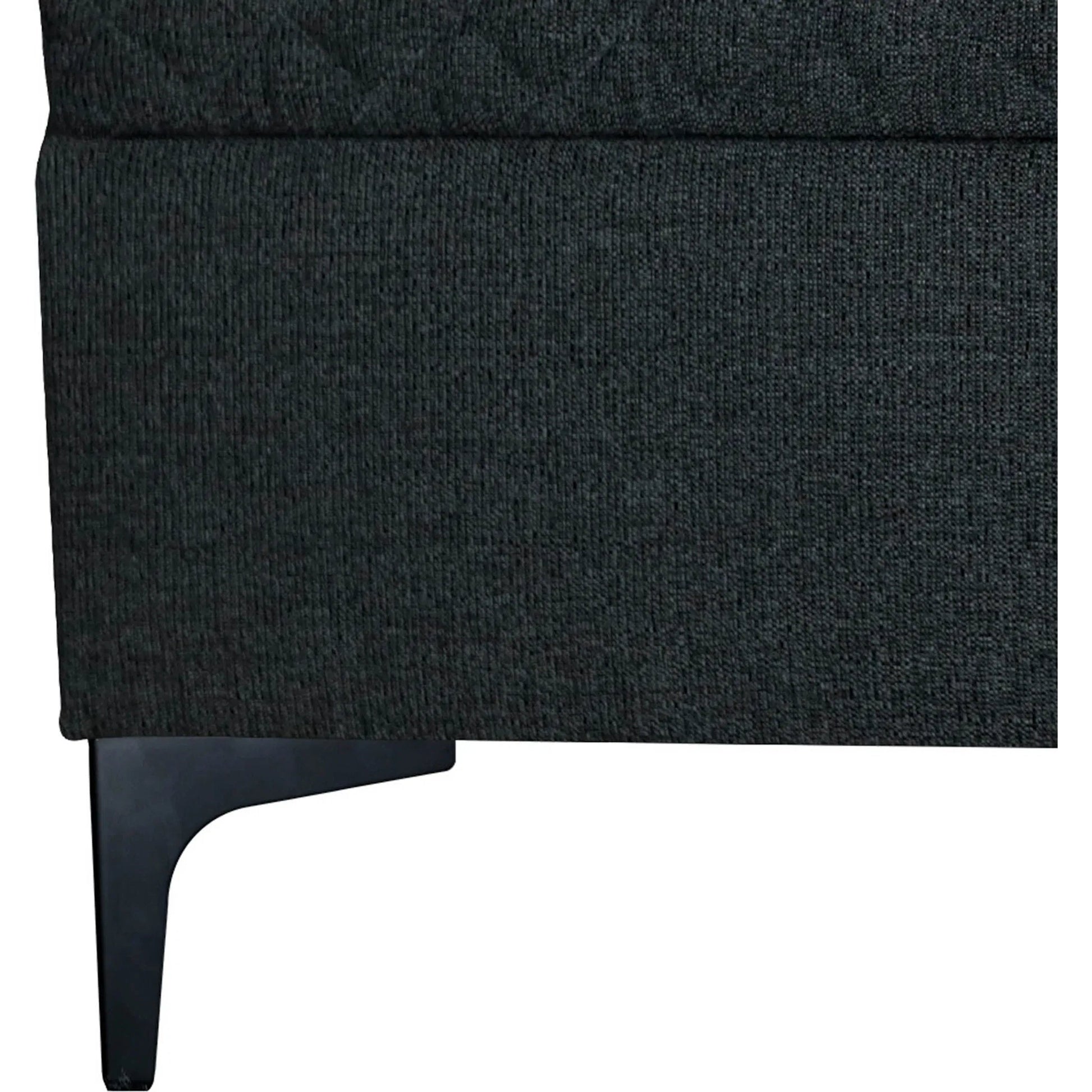 Reece Storage Bench by LH Imports in matte black. Made from unique in a eclectic & global style.