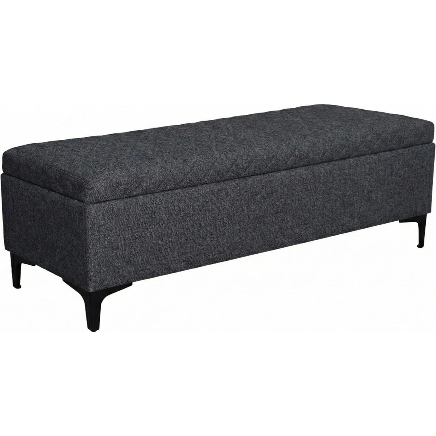 027 SI-2325204 | Primary Silo | Reece Storage Bench by LH Imports in matte black. Made from unique in a eclectic & global style.