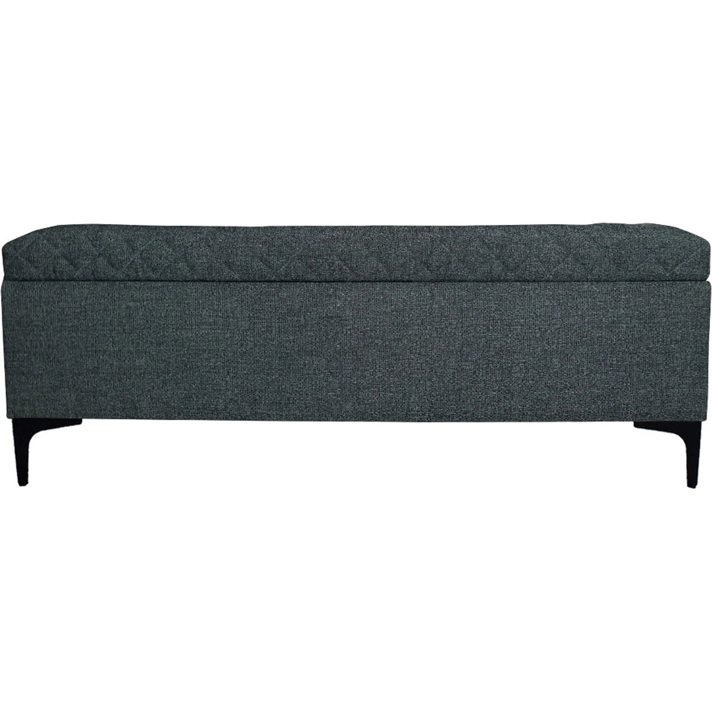 001 SI-2325204 | Primary Silo | Reece Storage Bench by LH Imports in matte black. Made from unique in a eclectic & global style.