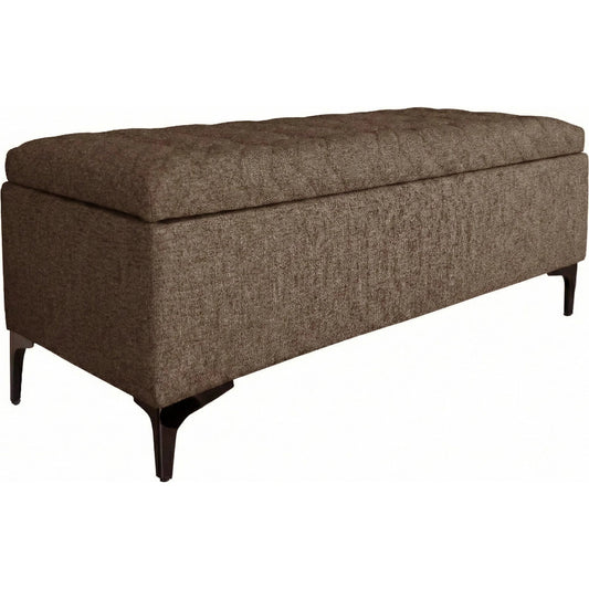 Reece Storage Bench by LH Imports in matte black. Made from unique in a eclectic & global style.