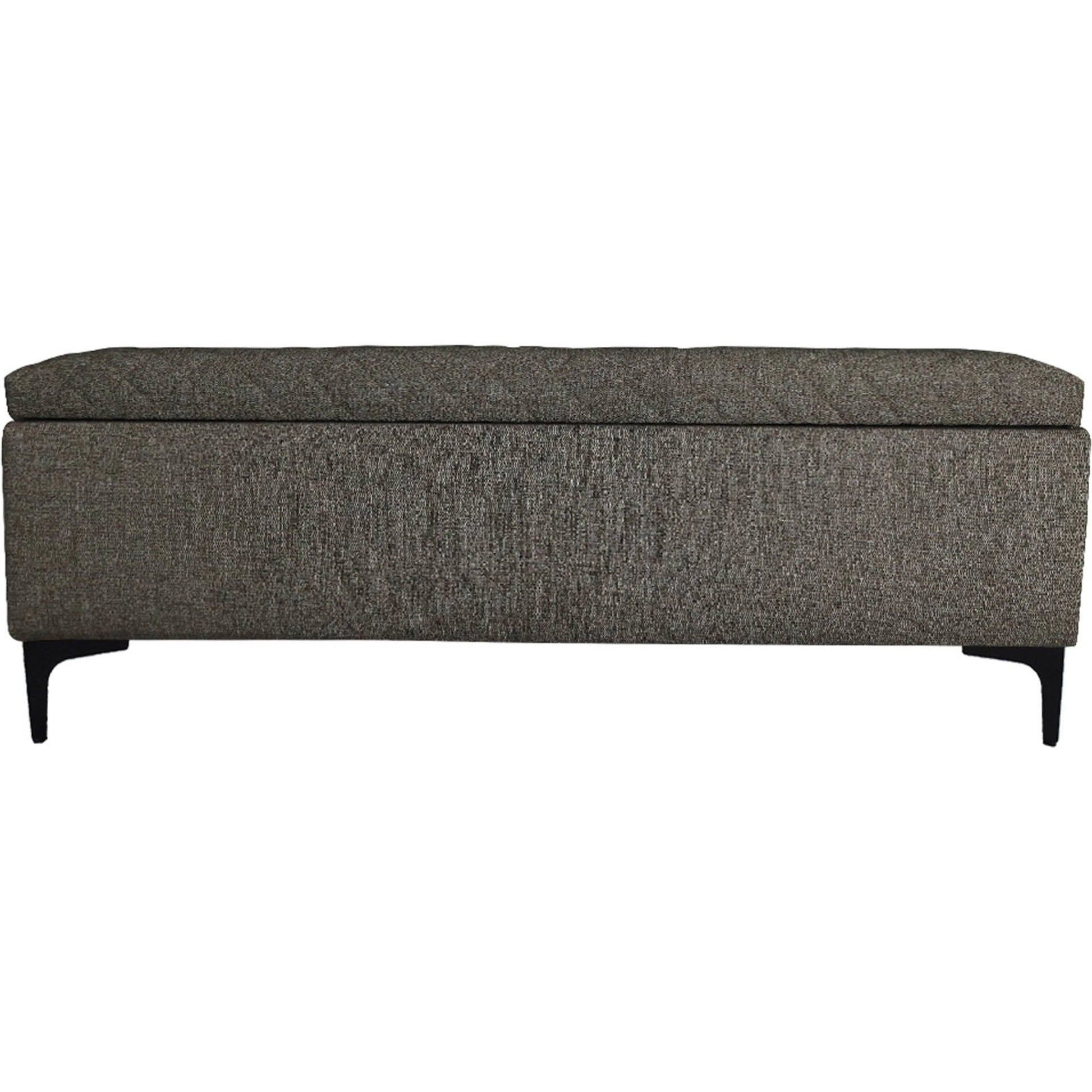 Reece Storage Bench by LH Imports in matte black. Made from unique in a eclectic & global style.