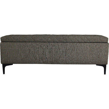 Reece Storage Bench by LH Imports in matte black. Made from unique in a eclectic & global style.