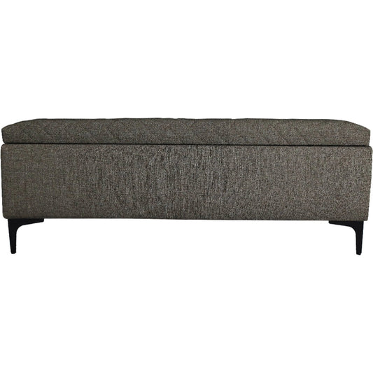 Reece Storage Bench by LH Imports in matte black. Made from unique in a unique style.