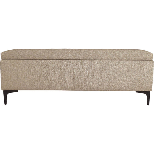 Reece Storage Bench by LH Imports in matte black. Made from unique in a unique style.