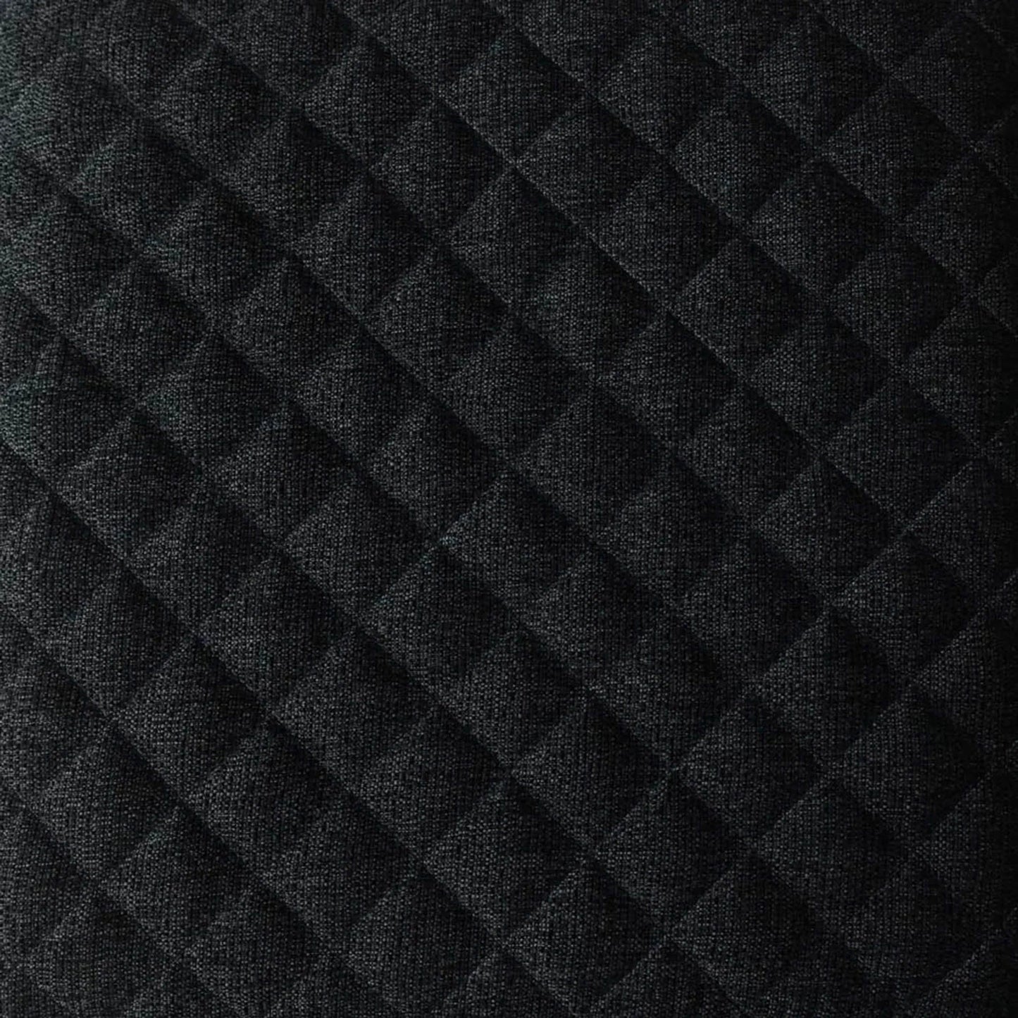 007 SI-2325207 | Closeup | Reece Storage Ottoman by LH Imports in matte black. Made from black metal legs, standard padded foam cushion, 100% polyester fabric in a eclectic & global style.