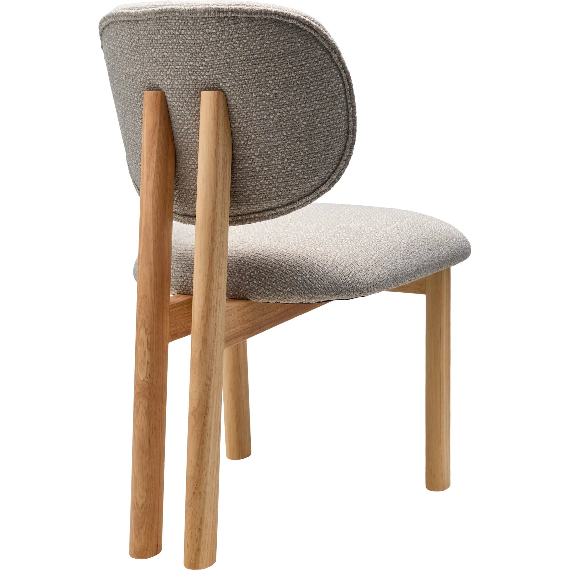 Rena Dining Chair 539543 (Set of 2) by Surya in clear, light blue and natural. Made from recycled fabric, polyester, rubber wood, dacron in a transitional style.