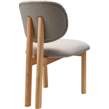 Rena Dining Chair 539543 (Set of 2) by Surya in clear, light blue and natural. Made from recycled fabric, polyester, rubber wood, dacron in a transitional style.