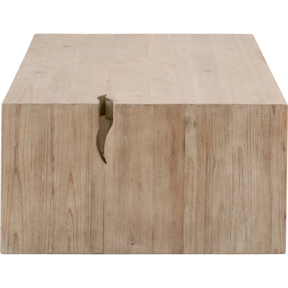 Reed Coffee Table by Essentials For Living in smoke gray pine. Made from solid reclaimed pine, reclaimed pine veneer, mdf in a modern style.