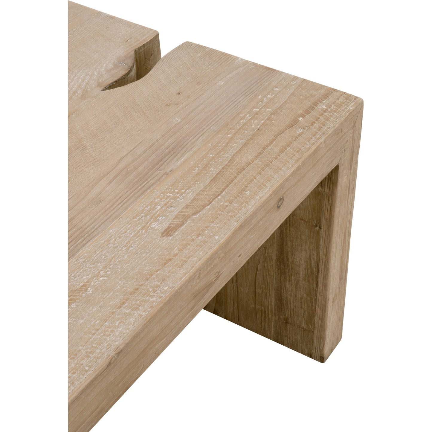 006 SI-2021733 | Additional Silo | Reed Coffee Table by Essentials For Living in smoke gray pine. Made from solid reclaimed pine, reclaimed pine veneer, mdf in a modern style.