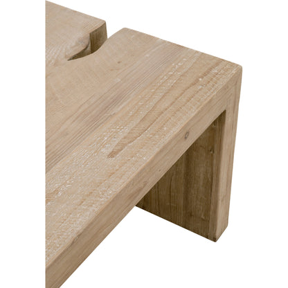 Reed Coffee Table by Essentials For Living in smoke gray pine. Made from solid reclaimed pine, reclaimed pine veneer, mdf in a modern style.