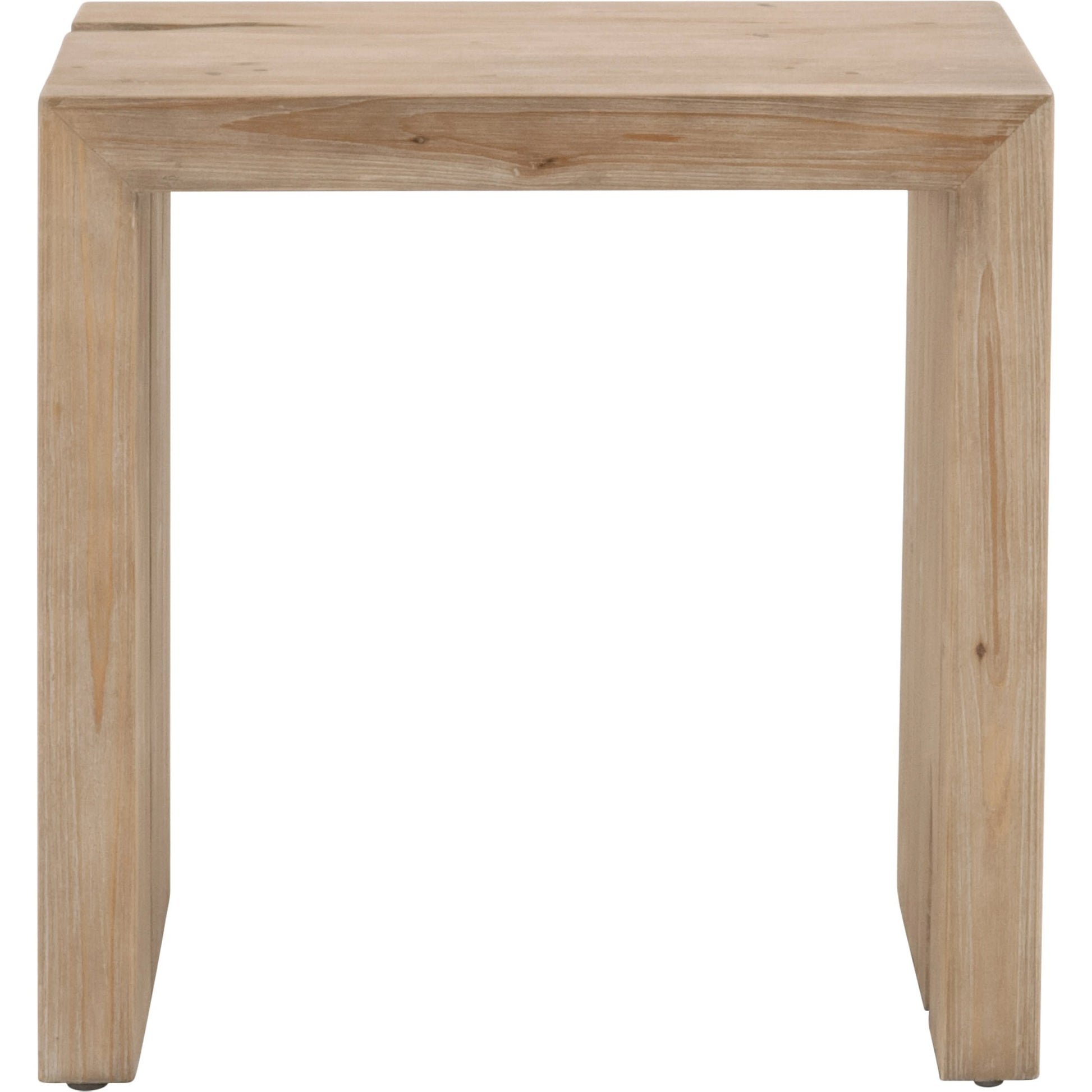 Reed End Table by Essentials For Living in smoke gray pine. Made from solid reclaimed pine, reclaimed pine veneer, mdf in a modern style.