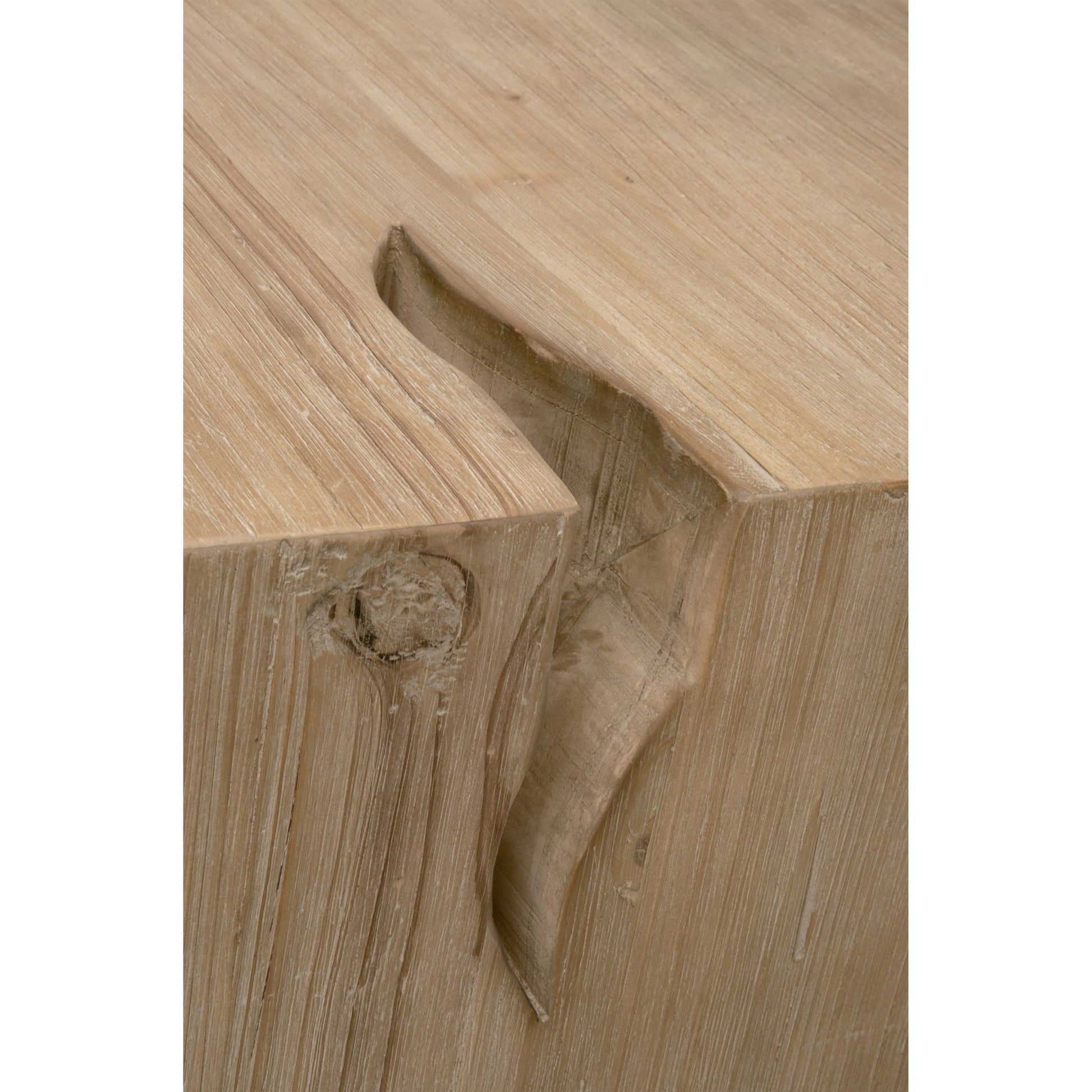 Reed End Table by Essentials For Living in smoke gray pine. Made from solid reclaimed pine, reclaimed pine veneer, mdf in a modern style.