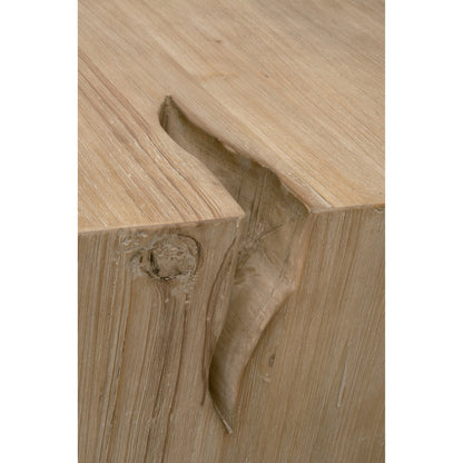 Reed End Table by Essentials For Living in smoke gray pine. Made from solid reclaimed pine, reclaimed pine veneer, mdf in a modern style.