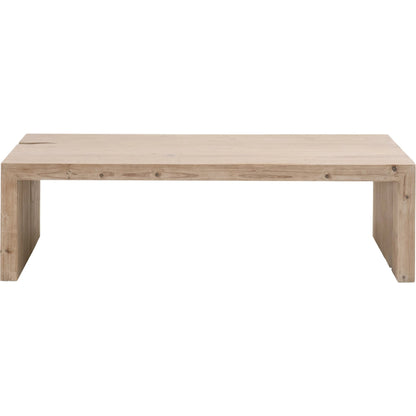 Reed Coffee Table by Essentials For Living in smoke gray pine. Made from solid reclaimed pine, reclaimed pine veneer, mdf in a modern style.