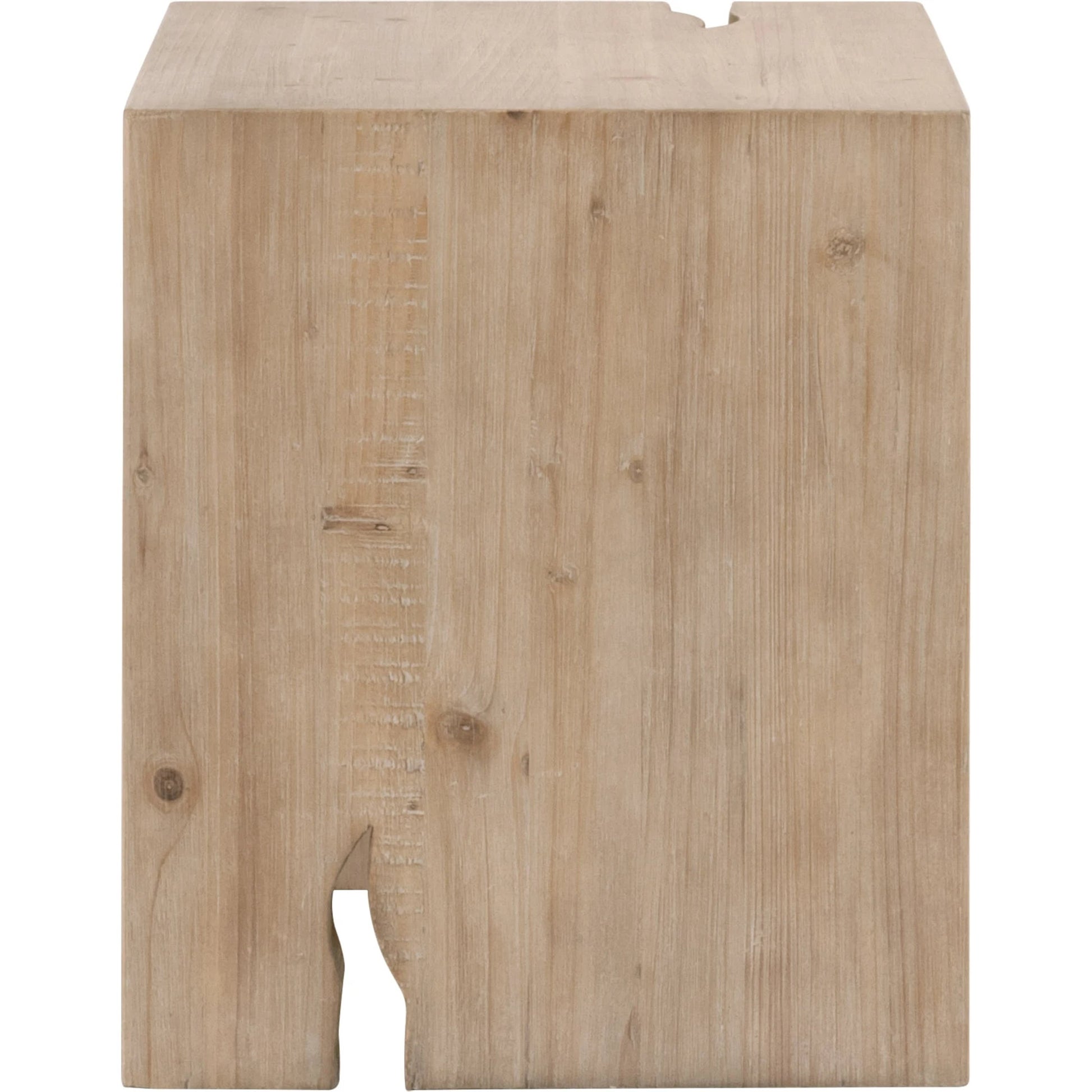 Reed End Table by Essentials For Living in smoke gray pine. Made from solid reclaimed pine, reclaimed pine veneer, mdf in a modern style.
