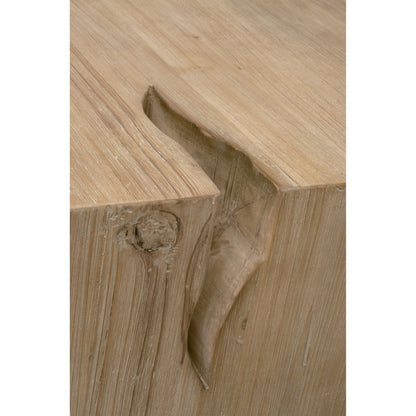 Reed End Table by Essentials For Living in smoke gray pine. Made from solid reclaimed pine, reclaimed pine veneer, mdf in a modern style.