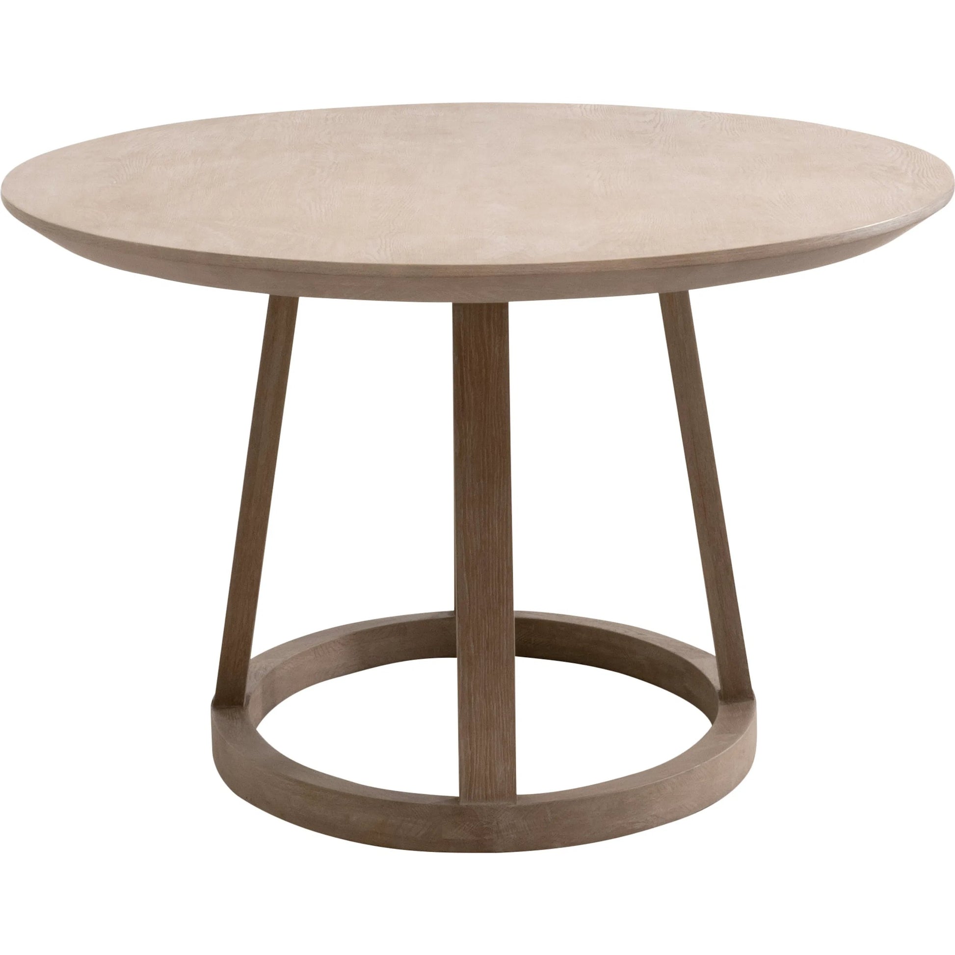 Reeves Oval Dining Table by Essentials For Living in smoke gray oak. Made from solid oak wood, oak veneer in a unique style.