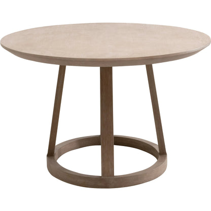 Reeves Oval Dining Table by Essentials For Living in smoke gray oak. Made from solid oak wood, oak veneer in a unique style.