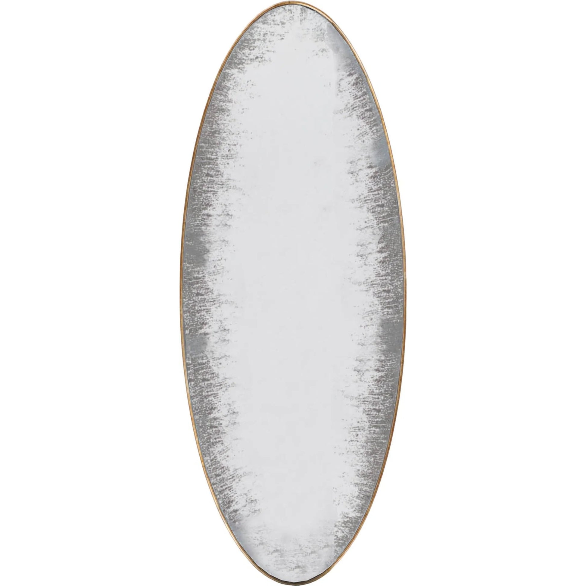 Greta Elipse Mirror by LH Imports in antique brass. Made from unique in a transitional style.