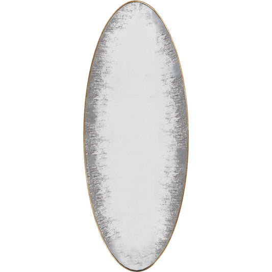 Greta Elipse Mirror by LH Imports in antique brass. Made from unique in a unique style.