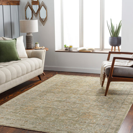 Reign Rug - 27325 by Surya in sage, brown. Made from unique in a unique style.
