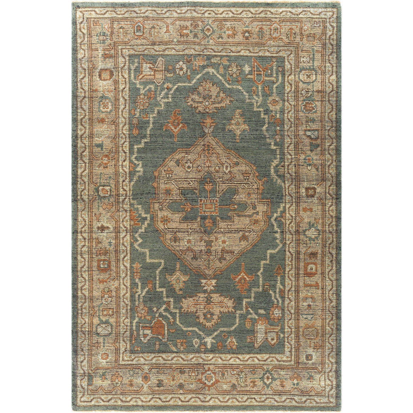 003 SI-1889374,SI-1889375,SI-1889377,SI-1914446,SI-1914447 | Primary Silo | Reign REG-2304 Rug by Surya in dark green, beige, dusty sage, charcoal, tan. Made from unique in a unique style.