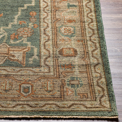 Reign REG-2304 Rug by Surya in dark green, beige, dusty sage, charcoal, tan. Made from unique in a unique style.