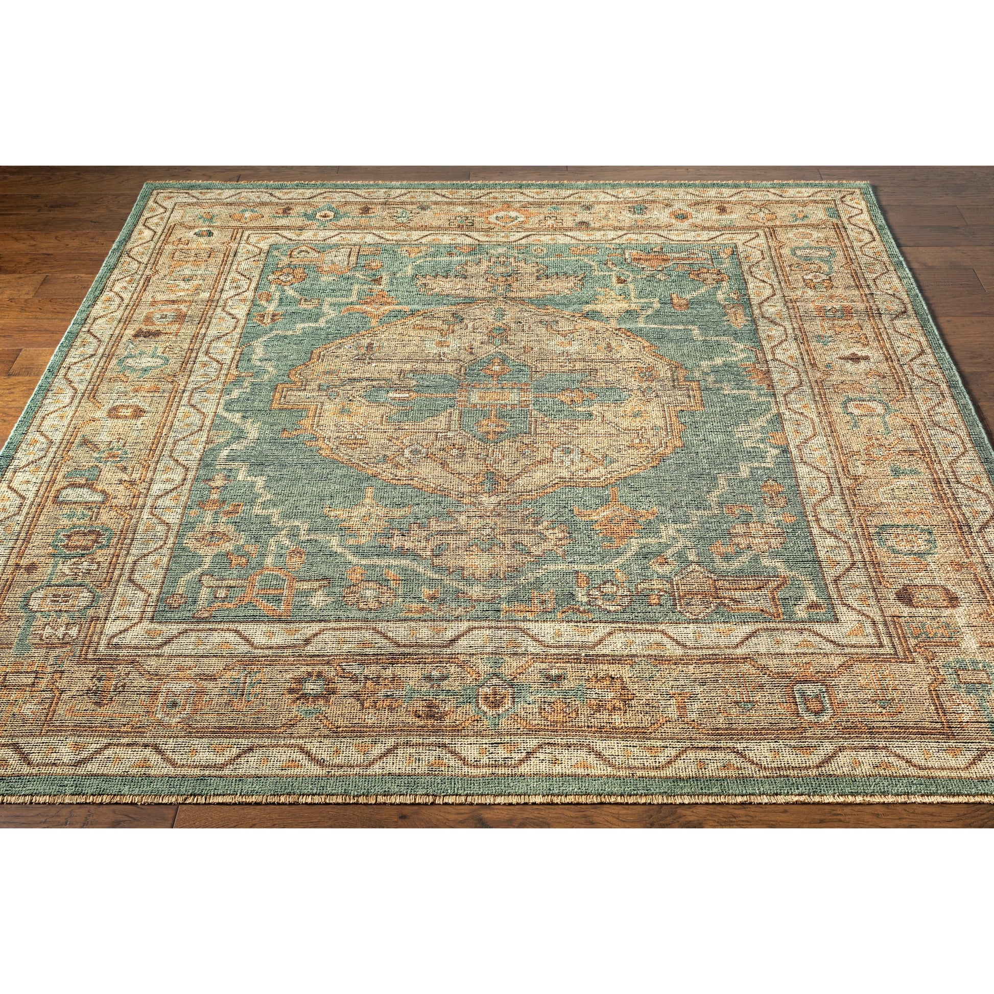 Reign REG-2304 Rug by Surya in dark green, beige, dusty sage, charcoal, tan. Made from unique in a unique style.