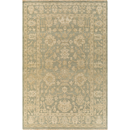Reign Rug - 27342 by Surya in dusty sage, tan, beige, light brown, mustard. Made from 100% new zealand wool in a unique style.
