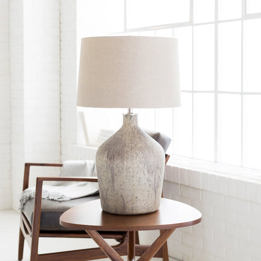 Reilly - 20658 by Surya in ivory, taupe and base painted. Made from linen, glass, iron, 100% metal in a cottage & farmhouse style.