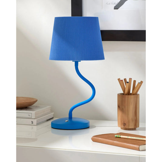 Rigel Buffet Table Lamp by Livabliss in plated, structured, painted. Made from iron, plastic, polyester in a eclectic & global style.