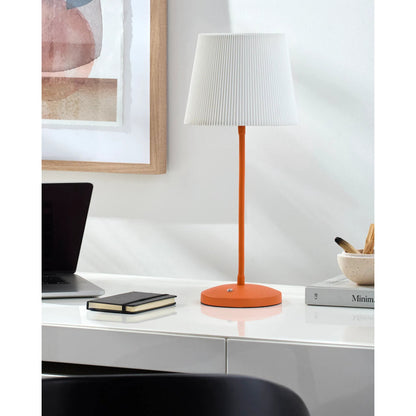 Rigel Indoor/Outdoor Accent Table Lamp by Livabliss in paintedplatedstructured. Made from iron, plastic, polyester in a eclectic & global style.