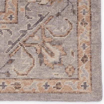 Wyndham Rug by Jaipur Living in light gray, tan. Made from 100% wool in a unique style.