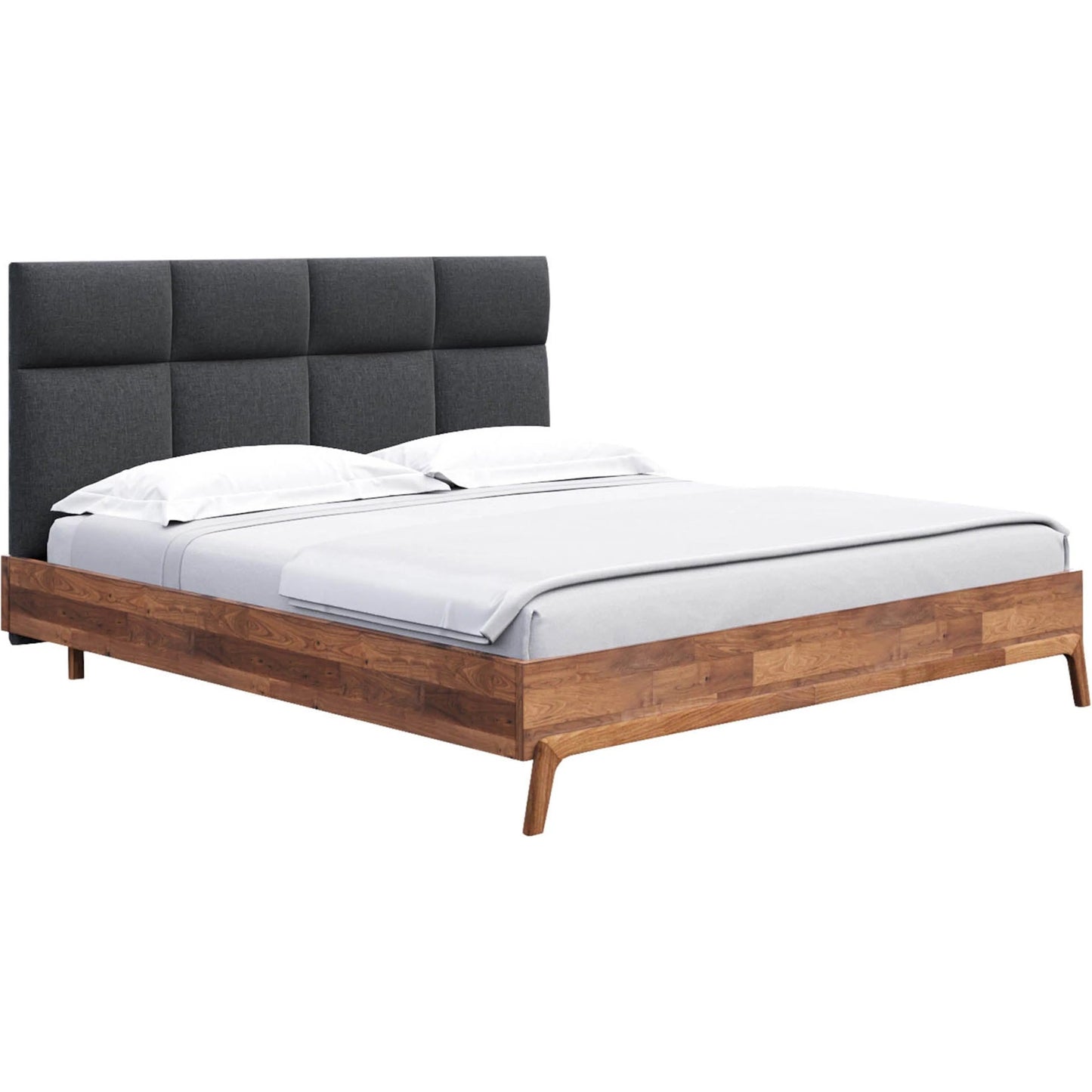 027 SI-2325211 | Primary Silo | Remix Bed by LH Imports in brown, grey and brown. Made from 100% polyester, solid acacia, mdf acacia veneer, plywood, rubber wood in a transitional style.