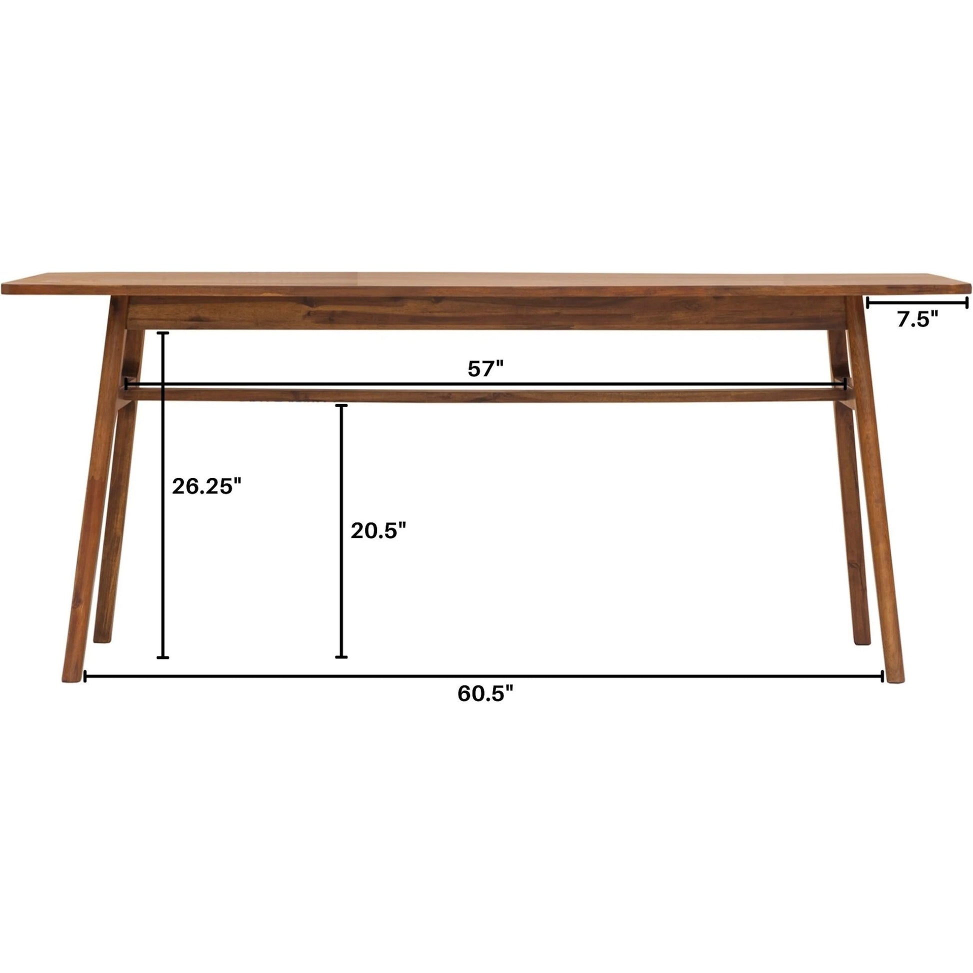 Remix Dining Table by LH Imports in brown. Made from solid acacia, veneer in a modern style.