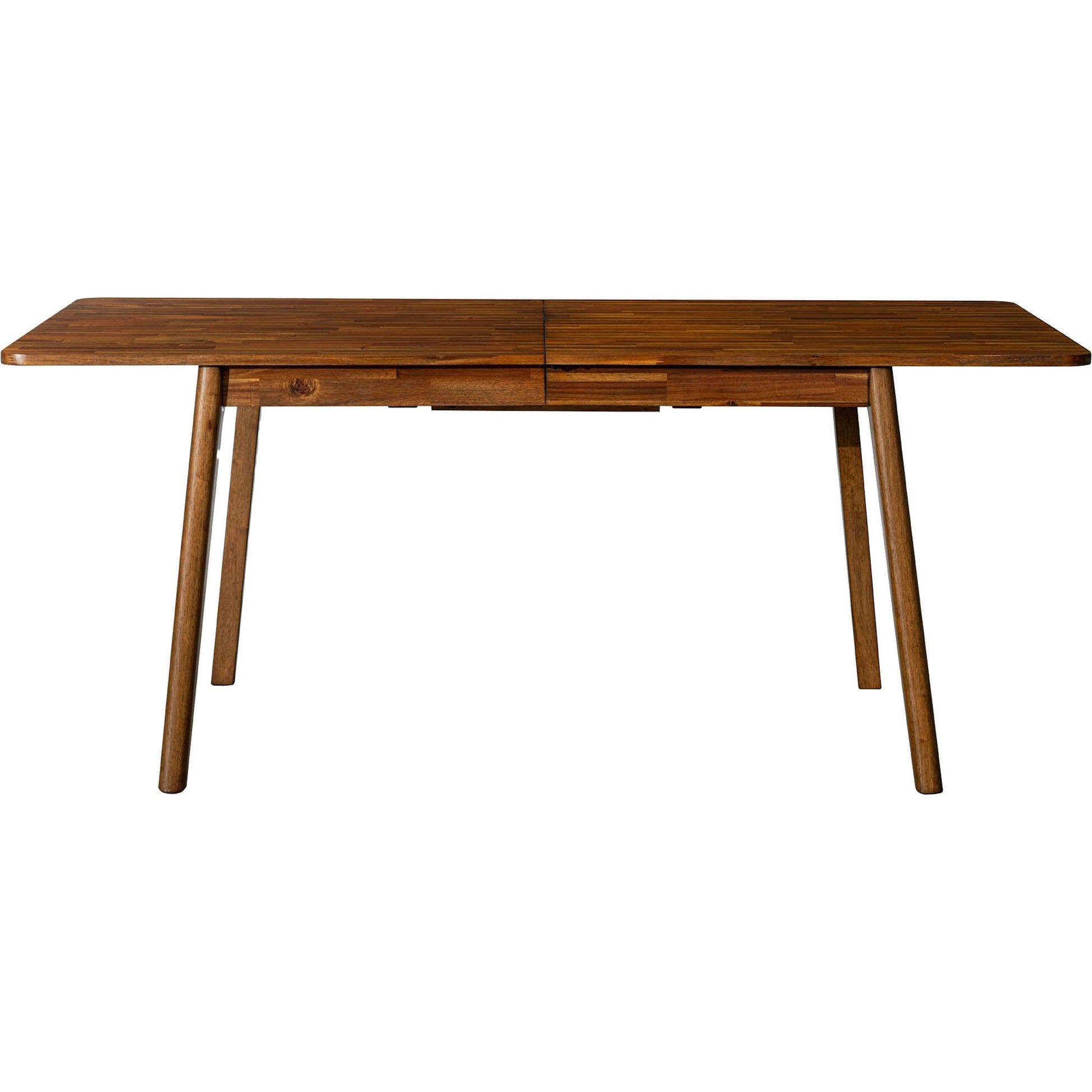 Remix Extension Dining Table (70"/86") by LH Imports in brown. Made from acacia, beech, rubberwood in a unique style.